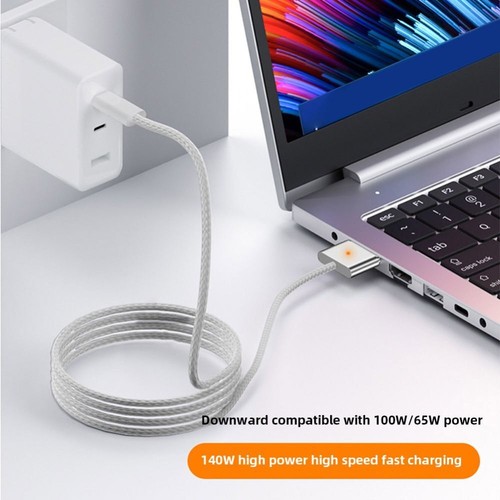 Magnético Convertidor USB tipo C a Magsafe 3 Cable cargador For MacBook Air/Pro - Picture 5 of 12