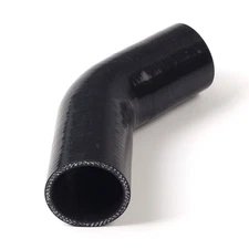3" 45°DEGREE ELBOW TURBO/INTERCOOLER/INTAKE SILICONE COUPLER HOSE BLACK