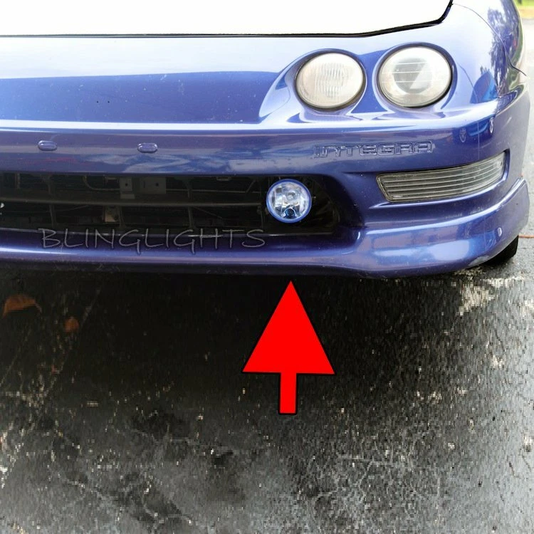 Fog Lamps Fog Lights Foglights for 1994-2001 Acura Integra 95 96 97 98 99 00 - Image 2 of 4