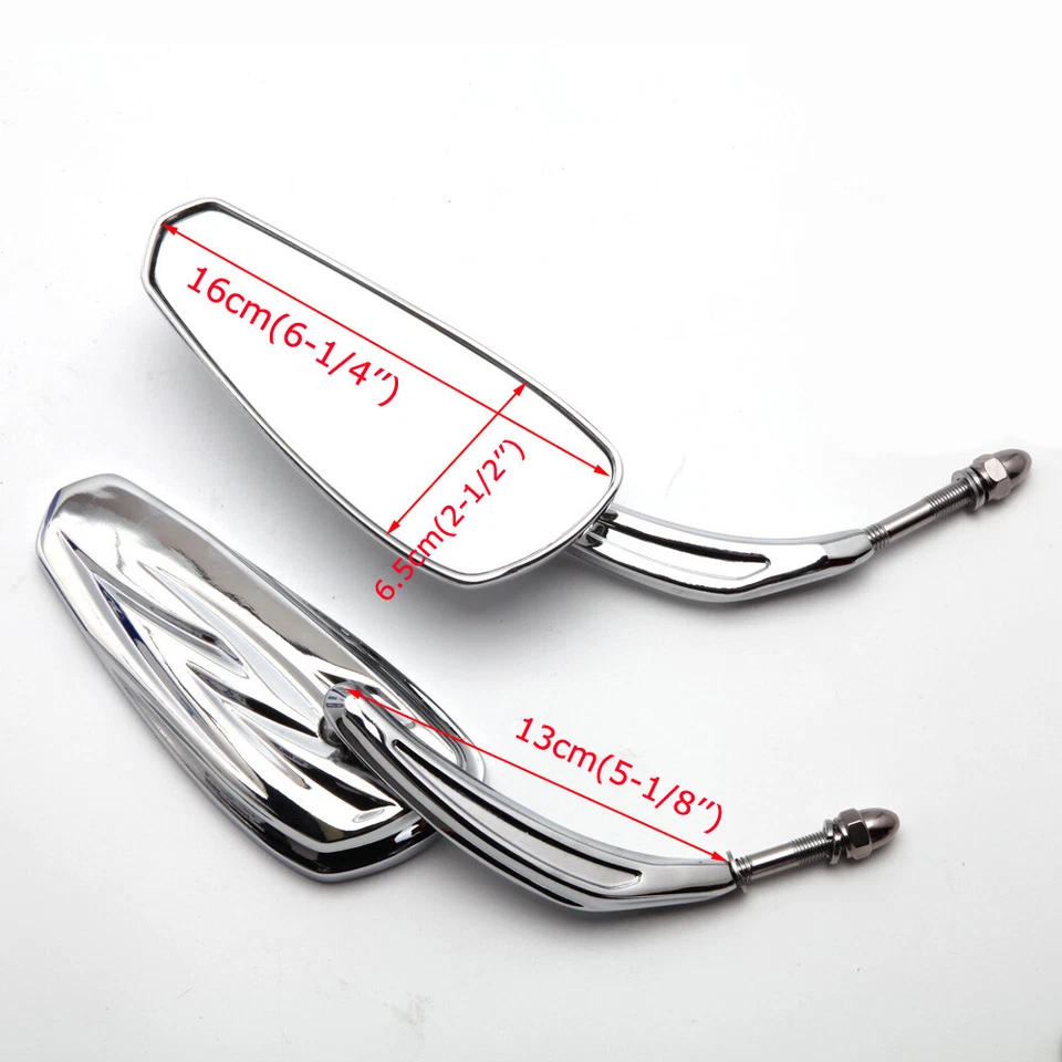 For Harley Davidson Street Glide Special FLHX Chrome Motorcycle Rearview Mirrors - Image 3 of 4