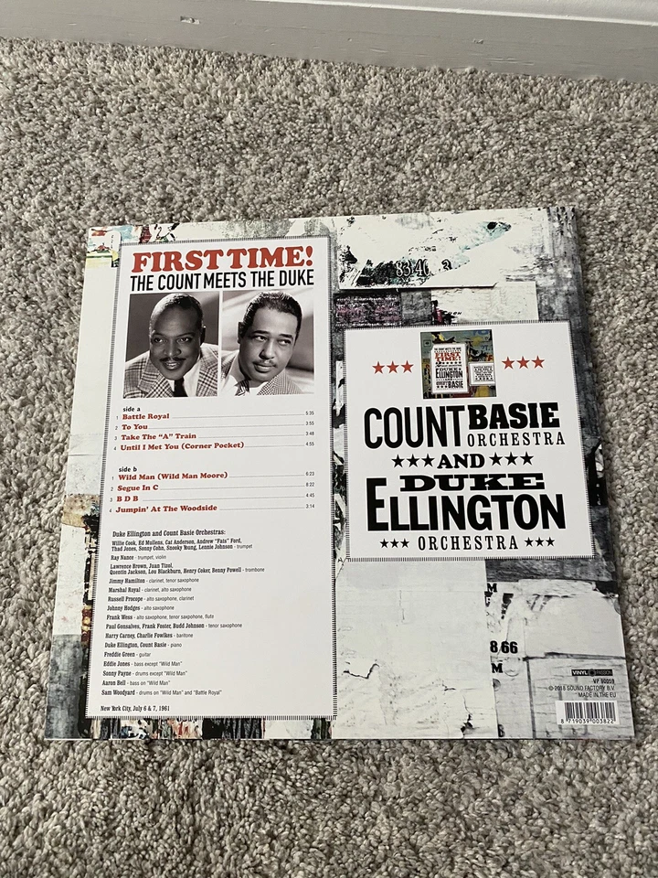Vinyl passion UK 180g Record ELLINGTON AND BASIE THE COUNT MEETS THE DUKE 12” Lp - Image 3 of 4