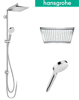 Hansgrohe Showerpipe Regendusche Crometta E240 Reno o. Mischer EcoSmart 27289000