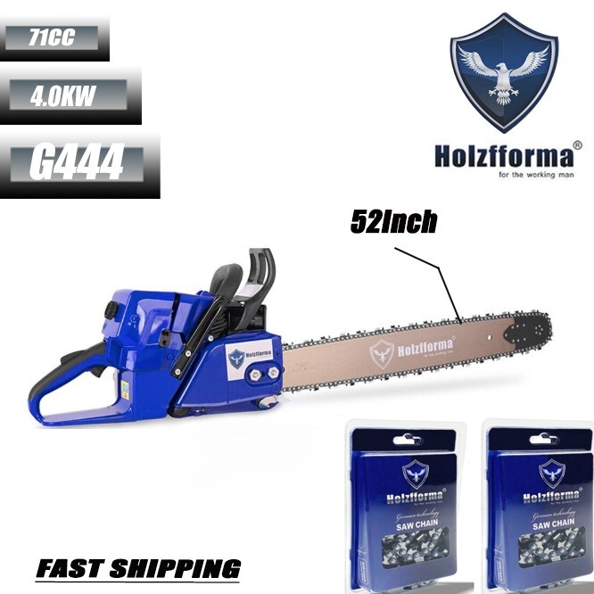 Holzfforma G444 71cc Chainsaw Power Head With 3/8".063" 52" 156DL Bar