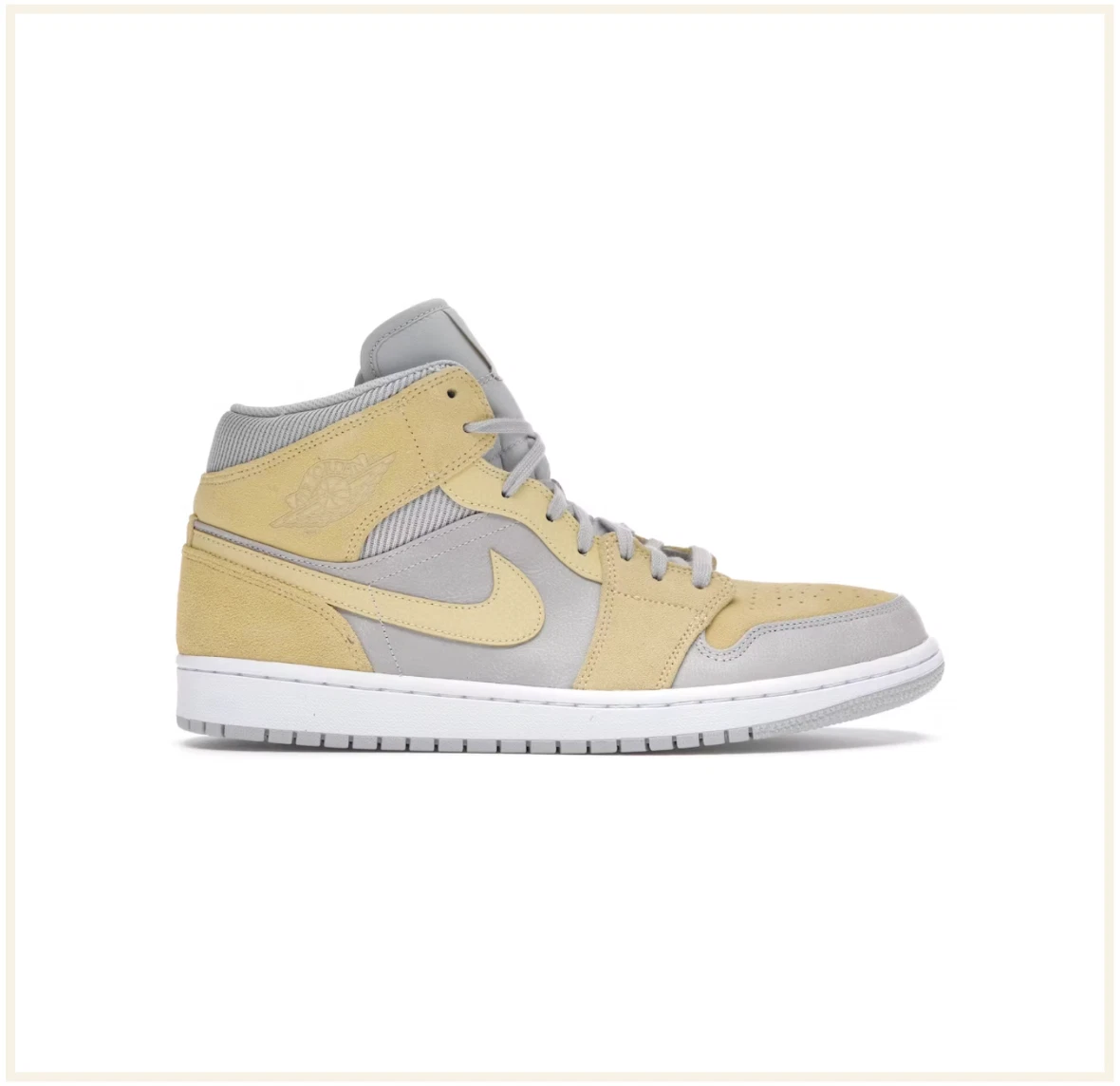 Air Jordan 1 Mid SE Grigio Nebbia Limone Lavaggio Giallo