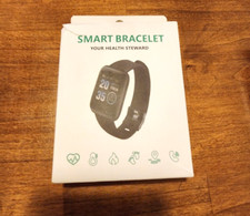 Smart Bracelet Your Health Steward Fitness Tracker Step Counter in Black