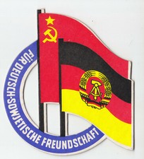 DDR: DSF Deutsch sowjetische Freundschaft - Abzeichen aus Pappe ! #7