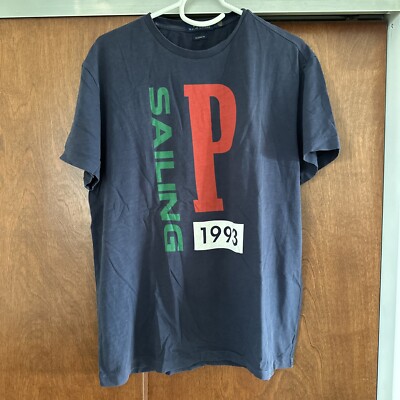 Men's Polo Ralph Lauren CP-93 1993 P Sailing blue T-Shirt sz M