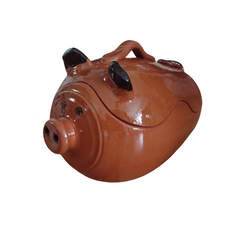 Maialino in terracotta per cucinare tegame in terracotta per cottura in  forno | eBay