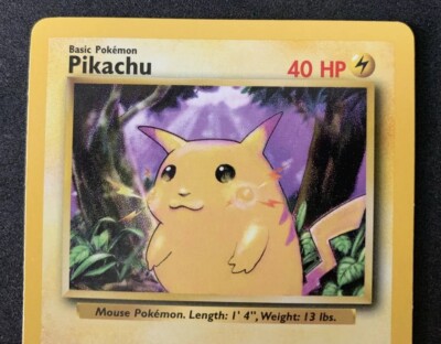 Pokémon 1999 Shadow Base Set Pikachu(Pokemon Trading Card 58/102