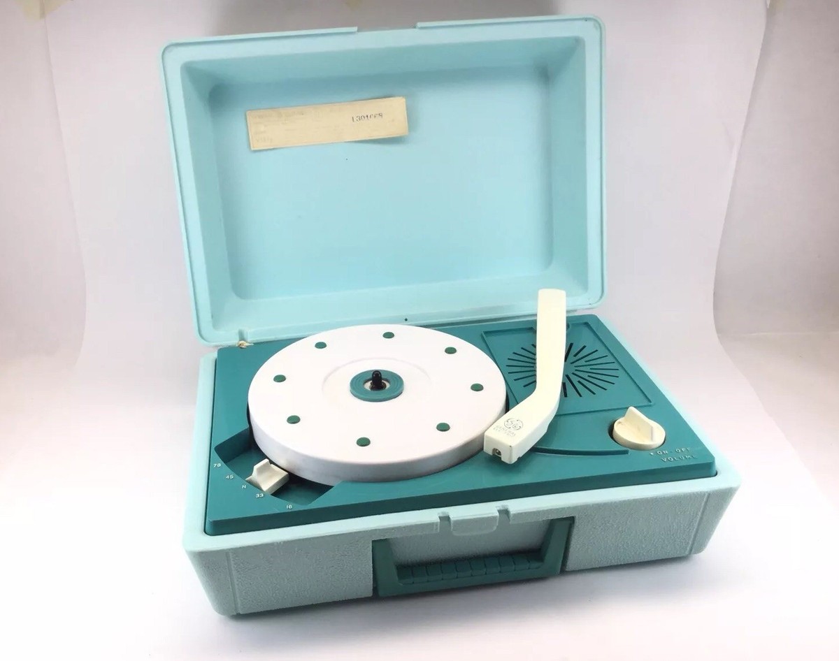 GE General Electric V181G Phonog Record Player SOLID STATE Blue