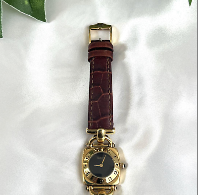 GUCCI Horsebit 6300L Black Dial Woman's Quartz Watch Analog GUCCI Horsebit 6300L Black Dial Woman's Quartz Watch Analog