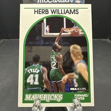 1989-90 NBA Hoops Herb Williams #131 Dallas Mavericks