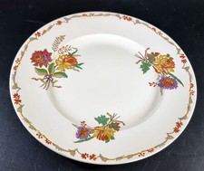Pair of Burleigh Balmoral Side Dessert Salad Plates Autumn Colours Floral Design