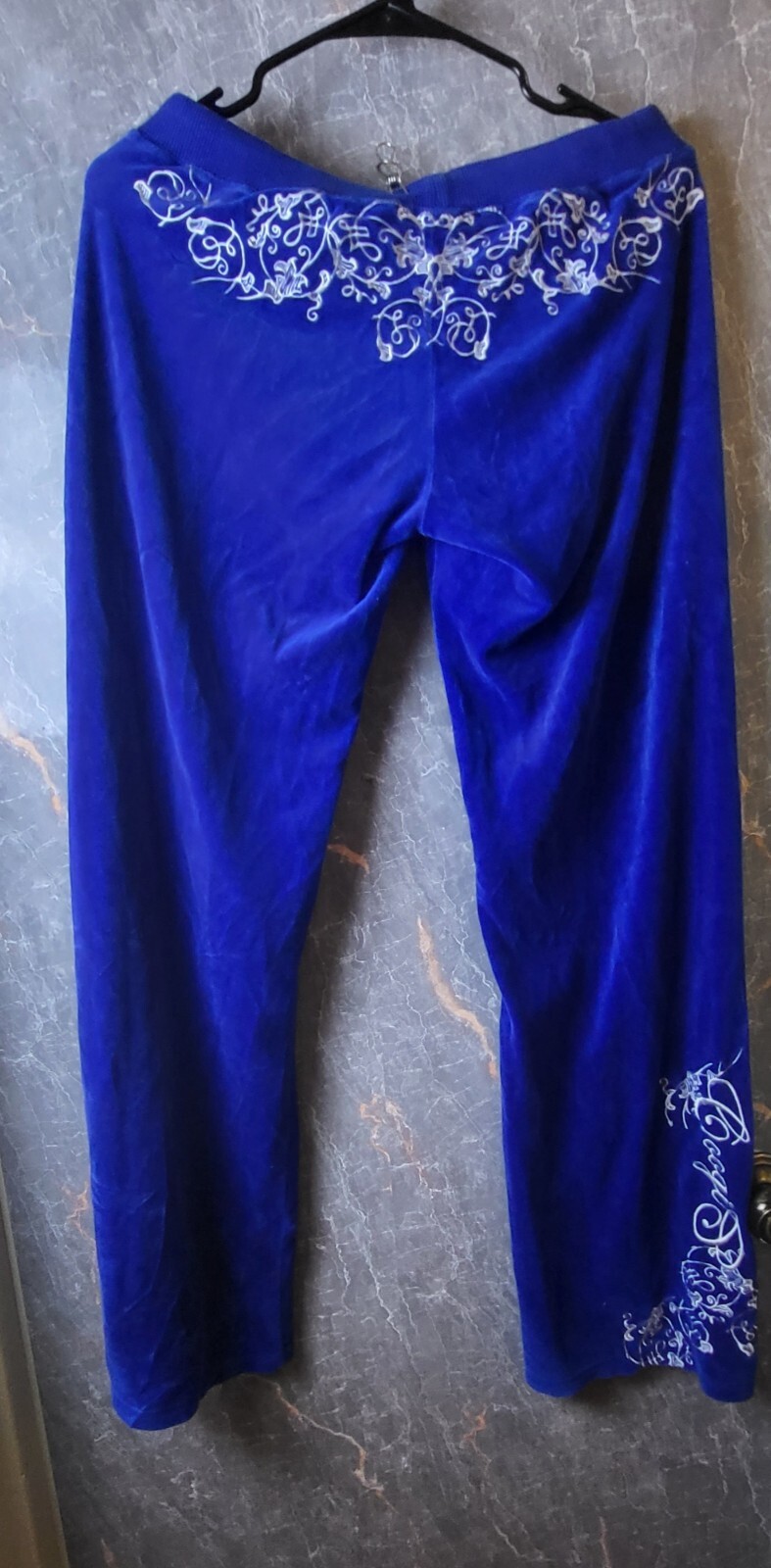 Vtg."Coogi" Blue Velvet , Designer Style (Rare) Women's Sweat Suit Size L image 10
