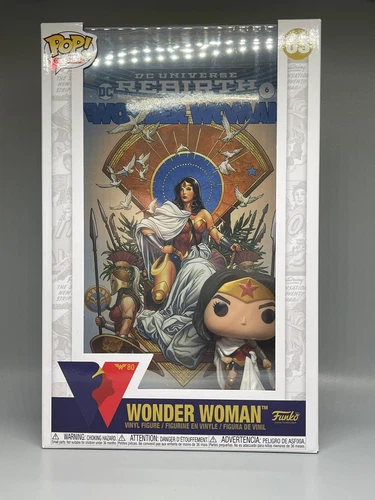 Funko Pop Comic Covers #03 Wonder Woman 80th Rebirth On Throne DC
