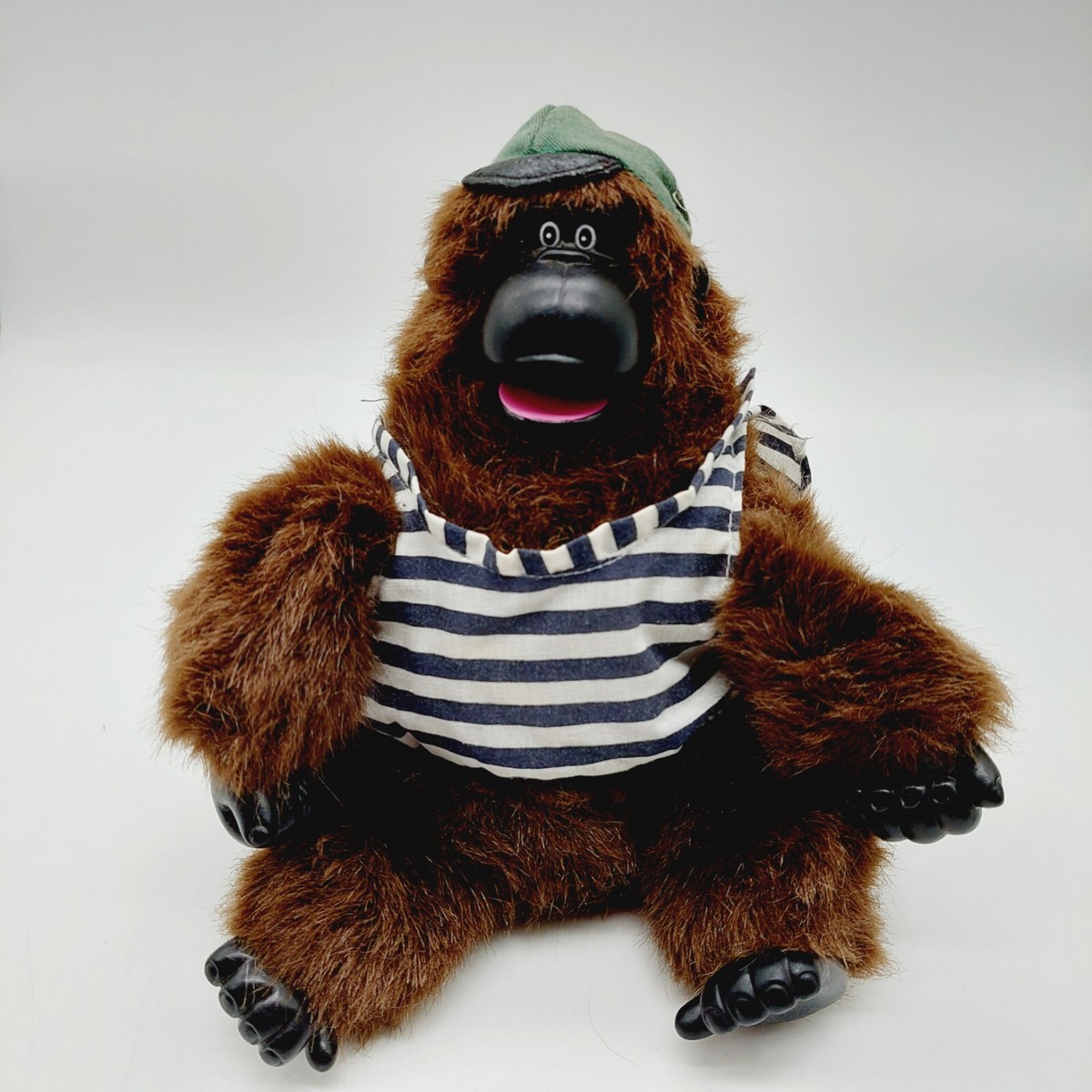 Magogo Macarena Singing Gorilla Animatronic Plush Blue Hat 8” Does