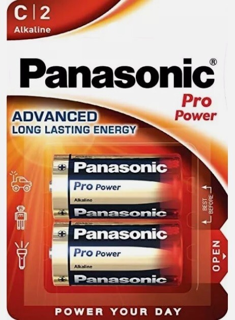 6 x Panasonic C Size Pro Power Alkaline Batteries LR14 MN1400 MX1400 Exp 2030 - Image 2