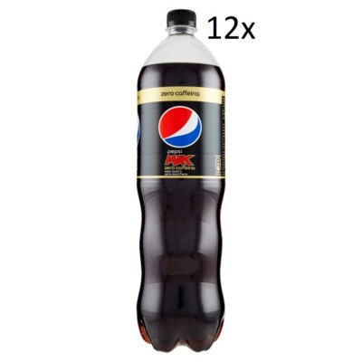 12x Pepsi Max Cola Null Zucker Null Koffein Erfrischungsgetränk PET 1,5 Lt