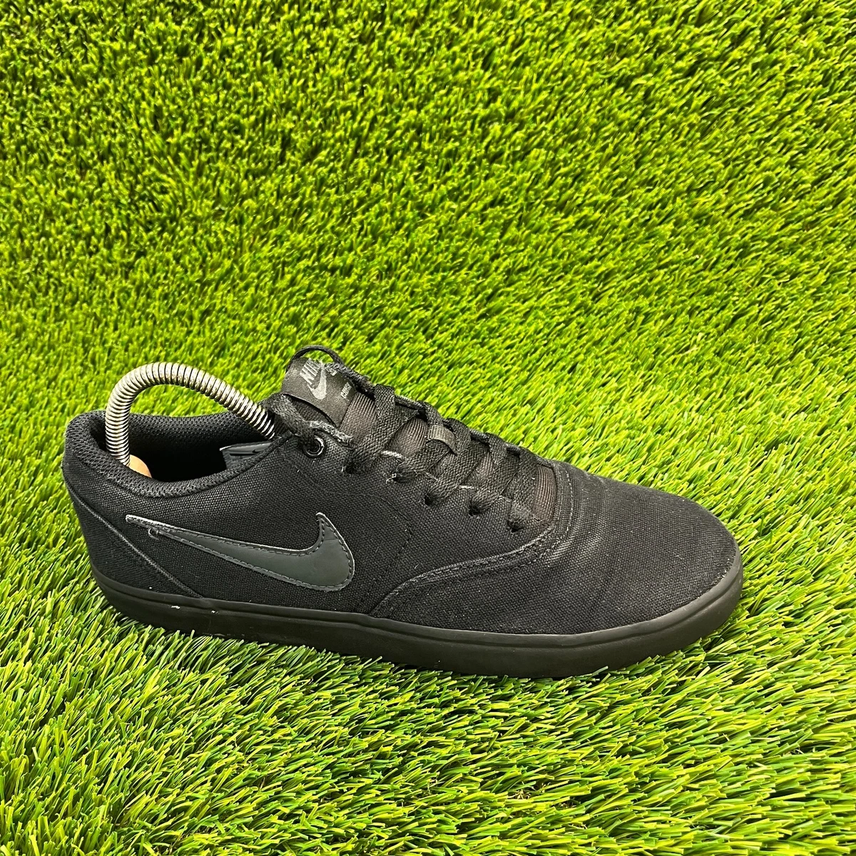 Nike Check Solarsoft Canvas SB Triple Black | eBay display picture 1