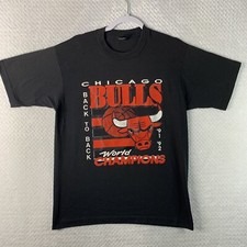 Vintage Chicago Bulls T Shirt Adult Large NBA Single Stitch Made In USA