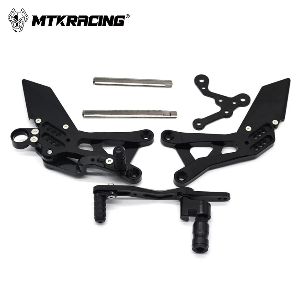 Montaje elevado Soporte de pie Soporte de cambio de pie de freno para Yamaha R6 2015-2024 Foto 4 de 4