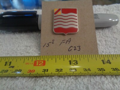 15th Field Artillery G23 Unit Crest, DI, DUI (DRAW#T9)