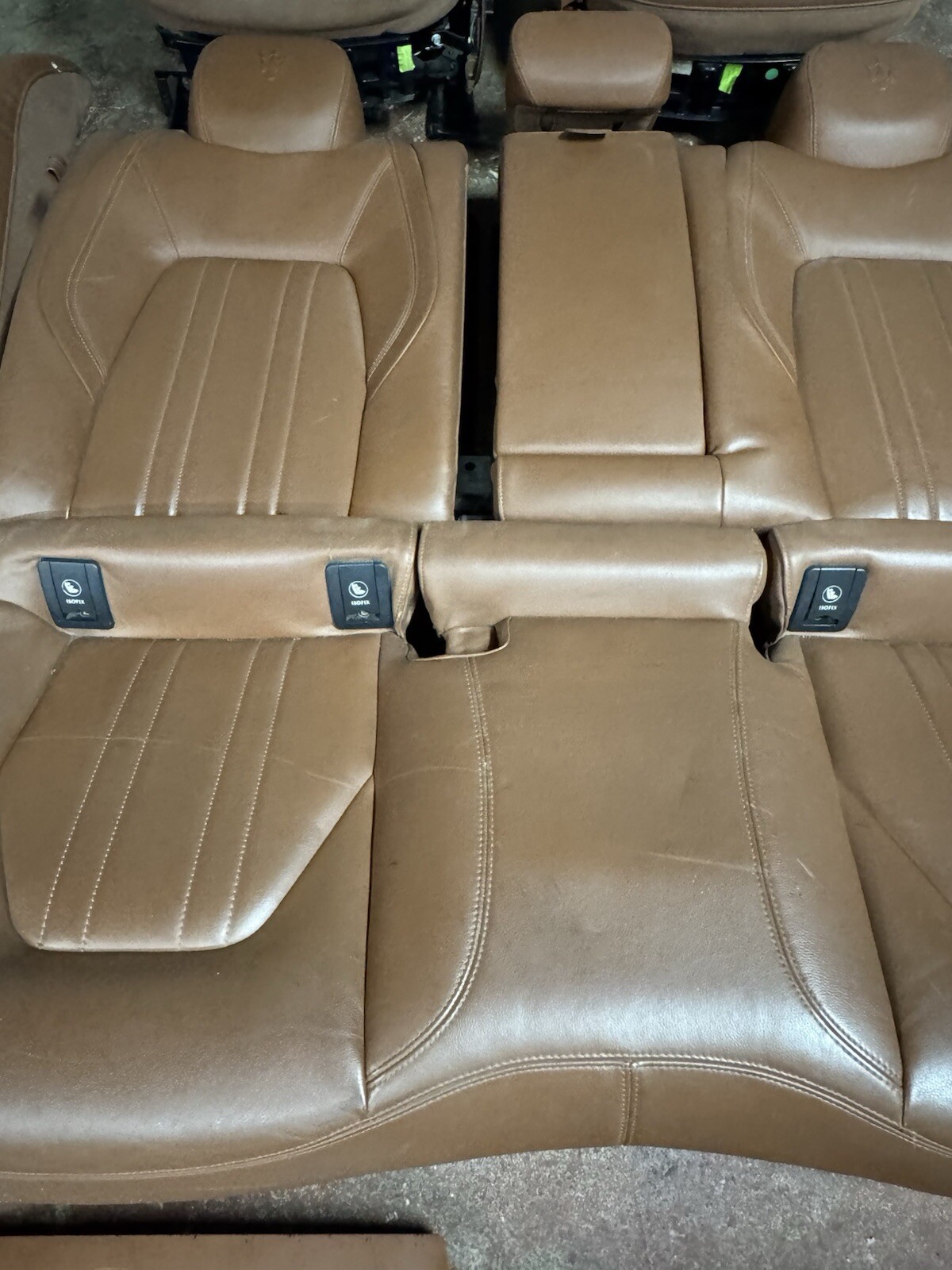 2014 - 2017 Maserati Ghibli S Q4 Seat Leather Cushion Front Rear Set Brown OEM