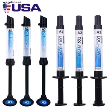 DENTEX Dental Universal/Flowable Light Cure Composite Resin A1 A2 A3 Shade USA