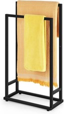 Freestanding Towel Ra 2 Tier Towel Holder Stand Small Hand Towel Drying