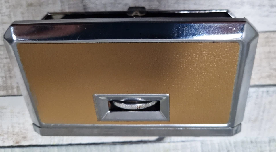 Vintage Opera Glasses by ROSS Folding Silver/Beige 25x Zoom Pocket Binoculars  - Image 2 of 4