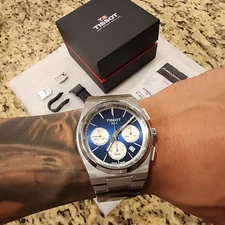 Tissot Men's PRX Chronograph Automatic Watch T1374271104100 Blue Dial