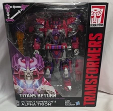 Transformers Titans Return Autobot Sovereign & ALPHA TRION Action Figure NEW