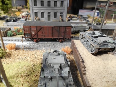 HO Roco Freight Railway Car Custom Detailed Hand Painted Weathered  #3106