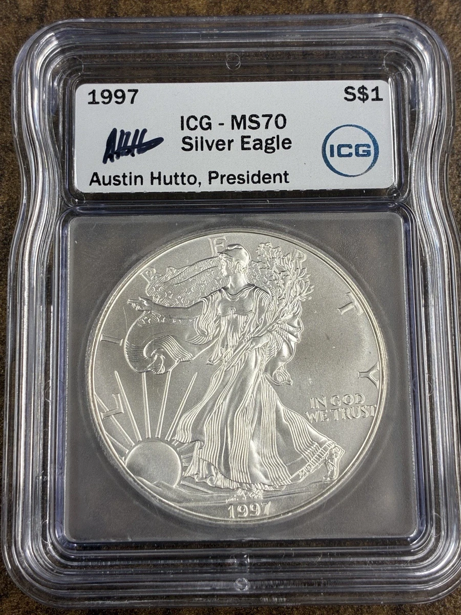 American Eagle MS 70 ICG Certified Silver Bullion Coins for sale