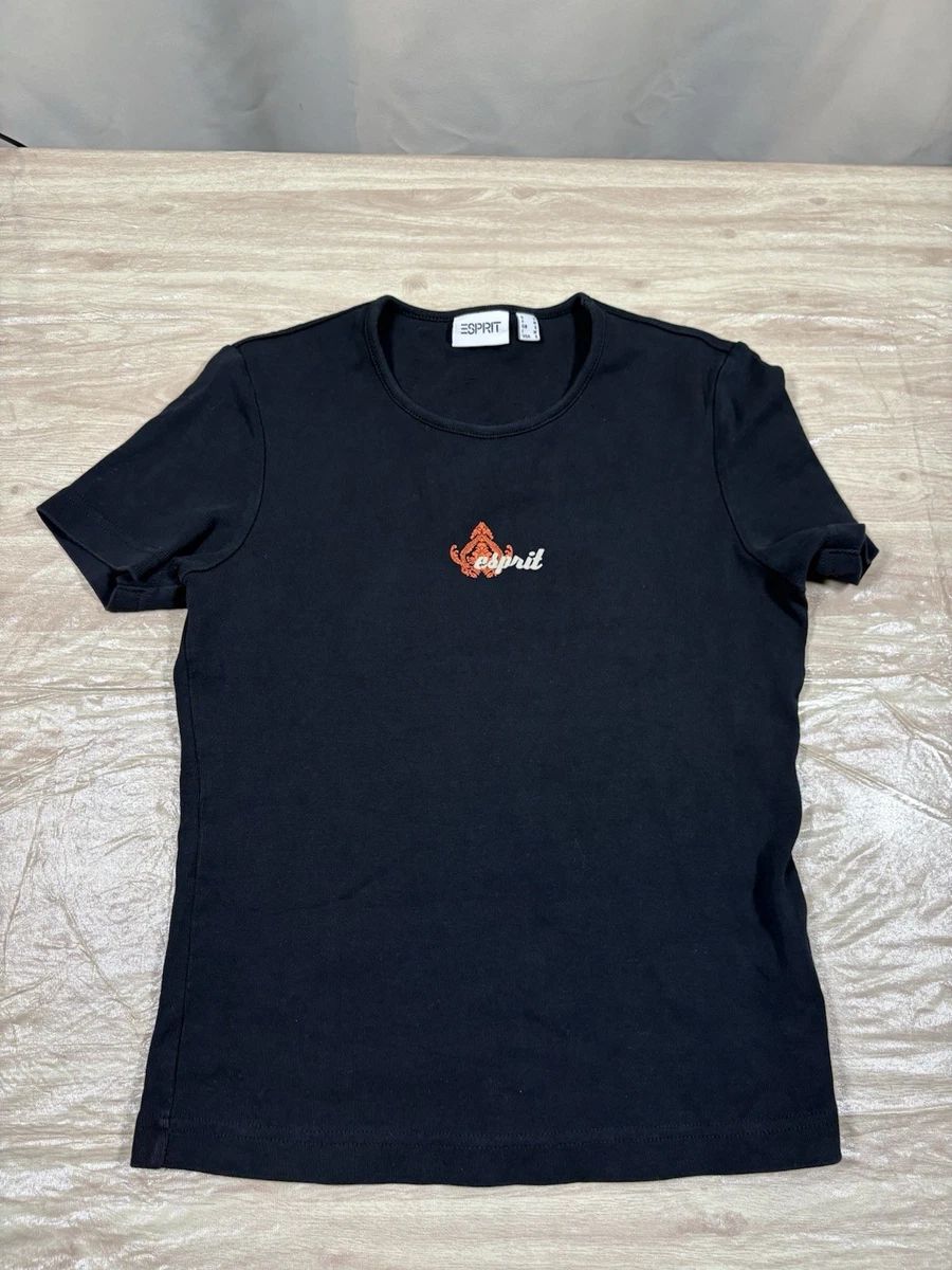 T-shirt Basique Noir ESPRIT - Taille L - Occasion En Très Bon état