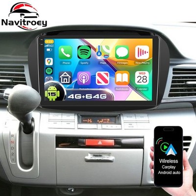 4+64G Android 15 Für Honda FR-V 2004-2009 AUTORADIO NAVI GPS WIFI Carplay FM RDS