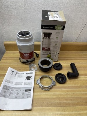 Waste King L-1001 Garbage Disposal with Power Cord  1/2 HP Open Box