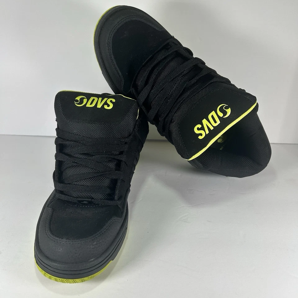 Hombres DVS Enduro 125 Zapatos de Skateboarding Negro Lima Nubuck Talla 10 DVF0000278 Foto 2 de 4