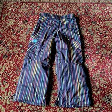 Burton DryRide All Access Pants Boys Cargo Ski Snowboard Medium 7/8 Multicolor