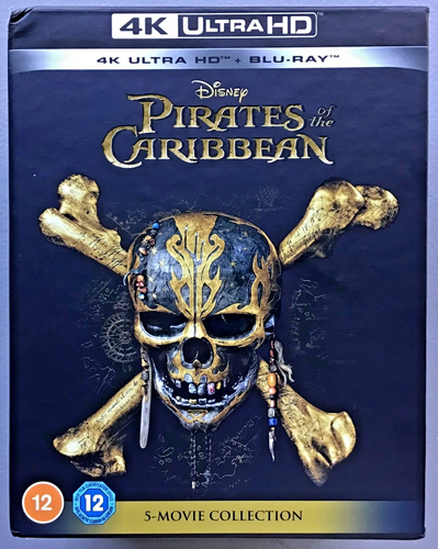 Pirates Of The Caribbean - 4K Ultra HD + Blu-ray - 5 Movie Steelbook Collection