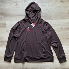 NWT Danskin Women's Melange Hoodie W/Front Kangaroo Pocket Espresso Size Med