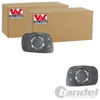 2X VAN Wezel Spiegelglas Konvex Unbeheizt Passend FüR Opel Agila Links+Rechts