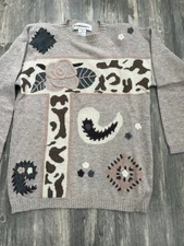 Carducci Women's Sweater Size M 70% Lambswool 20%angora 10% Nikon