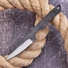 8'' 1095 High Carbon Steel Knife Blank Blade DIY Bushcraft Hunting Knife Making