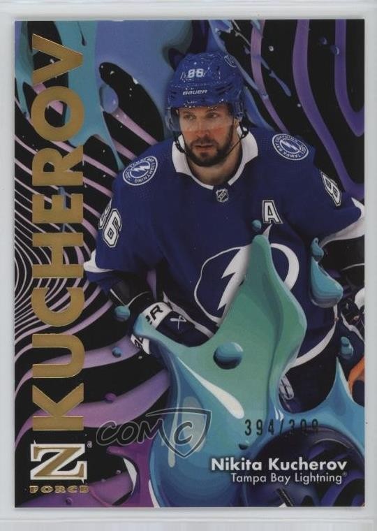 2024-25 Skybox Metal Universe Z-Force Rave 394/399 Nikita Kucherov #43 hw1