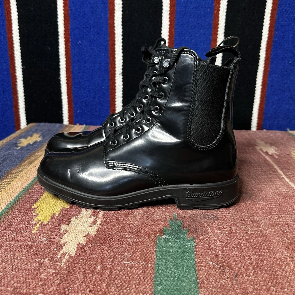 Botas Blundstone Mujer Talla 5 Blundstone Brush Boot Con cordones Usadas Negras Combate Foto 2 de 4