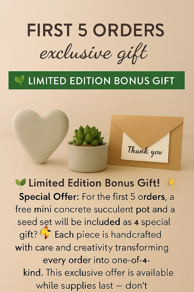 Handmade Heart-Shaped Desk Clock | Concrete & Epoxy Resin Art | Pearl Decor - Image 2 of 4