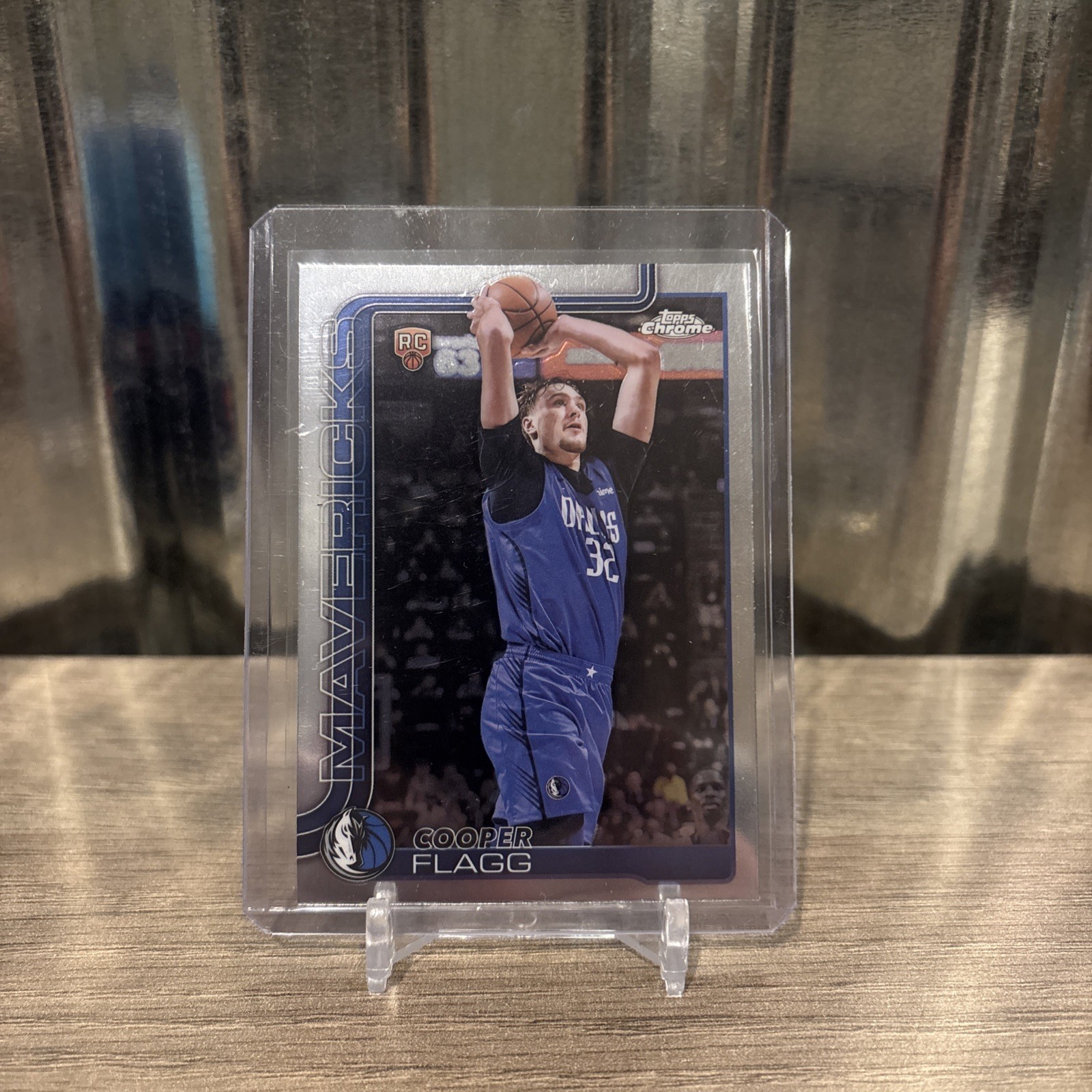 2025-26 Topps Chrome Cooper Flagg Base Rookie Card Dallas Mavericks #251