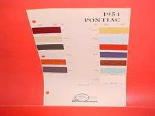 1954 PONTIAC CHIEFTAIN STAR CHIEF CUSTOM CATALINA CONVERTIBLE PAINT CHIPS ARCO