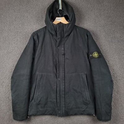 STONE ISLAND Jacket Mens M Medium Navy 3L Primaloft Insulated Short Parka Coat